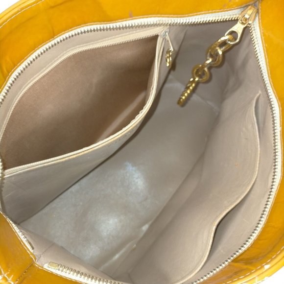 Chanel Medallion Quilted Brown Patent Leather Tote - Picture 12 of 16